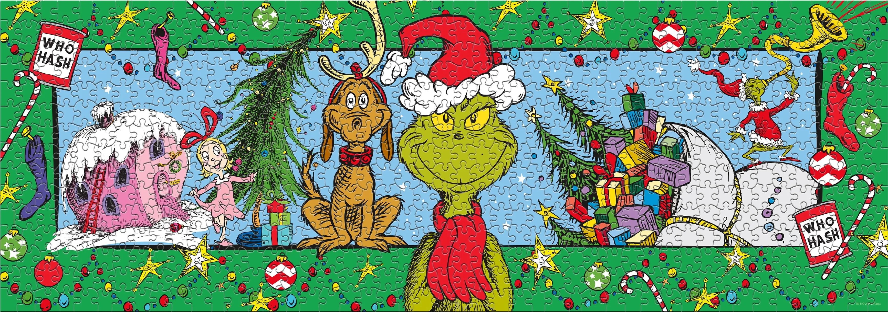 Ceaco Dr. Seuss 3 In 1 Grinch Multipack Jigsaw Puzzle