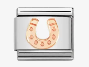 CLASSIC Composable Rose Gold Horseshoe Charm