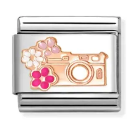 Classic Rose Gold Camera Charm
