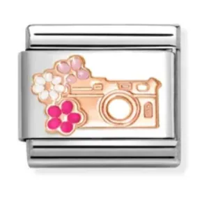 Classic Rose Gold Camera Charm
