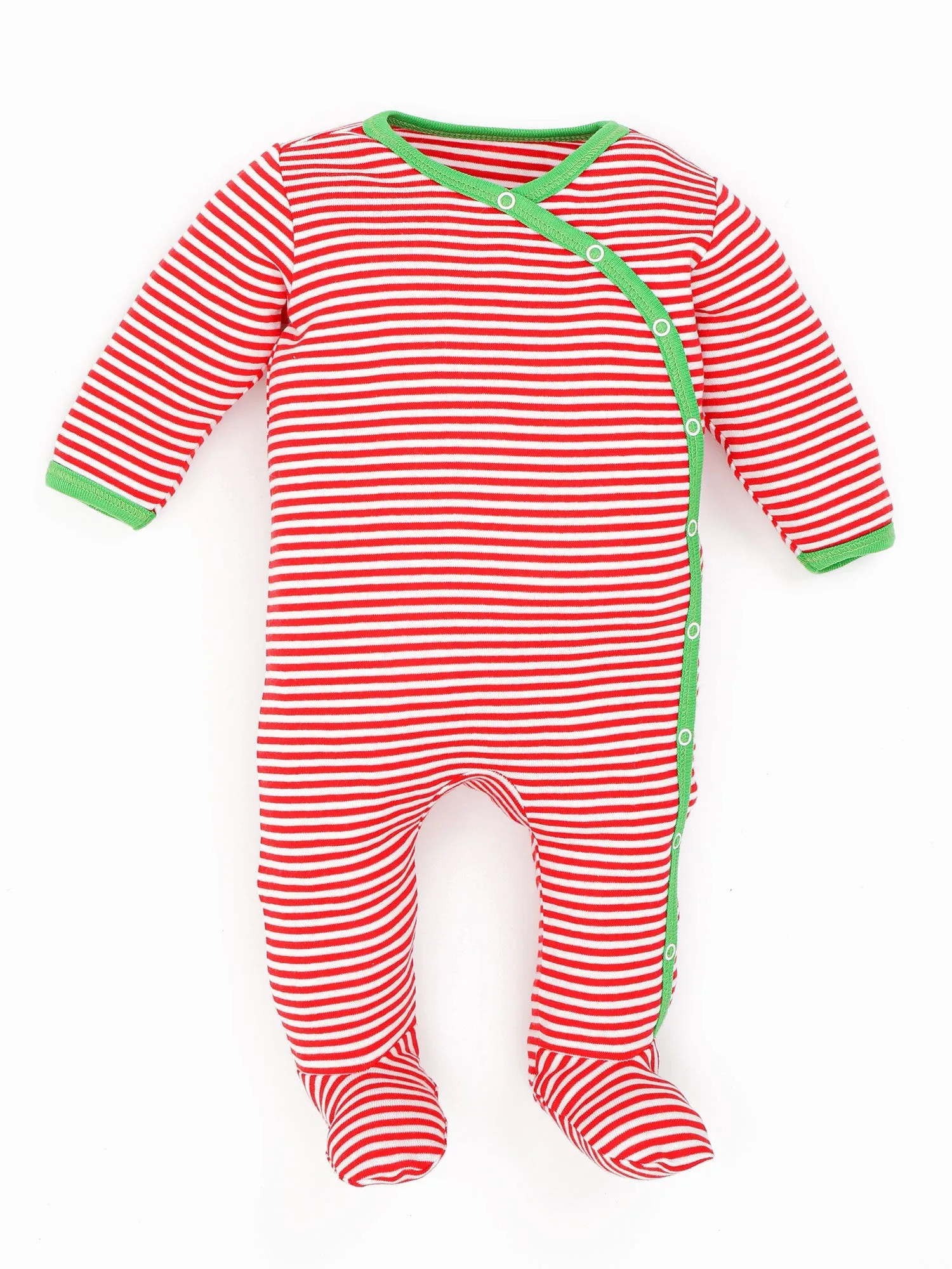 Organic Candy cane Christmas Set- Onesie/ Hat