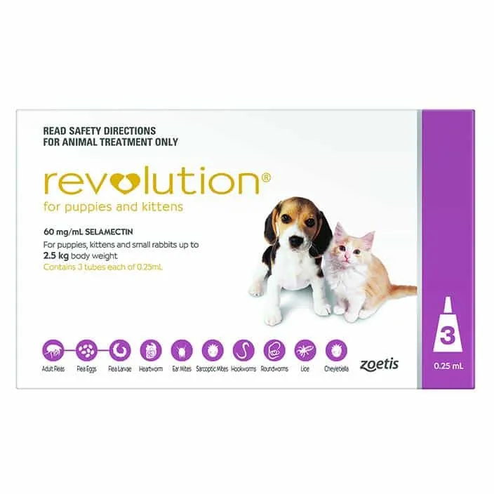 Revolution Pink Flea & Worming Treatment For Puppies & Kittens <2.5kg